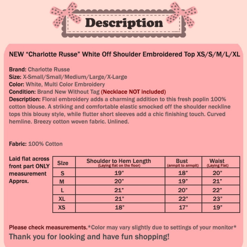 White Floral Embroidered Off Shoulder Cotton Top - Picture 8 of 8